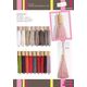12534 Tassel with Wooden Cylinder Bead