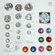 B11226Triangular Shaped Crystal Button
