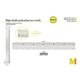 M00701 Metric & Standard Ruler, Aluminum
