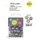 M03636 Silver Plastic Beads, 10mm