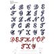 M04426 Cursive Alphabet Appliques