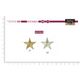 M07830 Metallic Star Applique