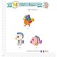 M16122 Tropical Cartoon Animal Appliques