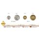 M50093 4-Hole Metal Jeans Button