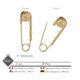 M50251 Gold Colored Safety Pin