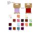 M98511 100% Silk Ribbon, 4mm & 7mm (3 meter/Card)
