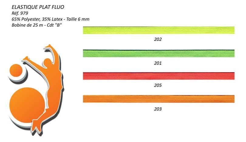 00979 Fluorescent Elastic, 6mm