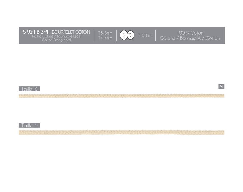 00924 Cotton Cord 4mm