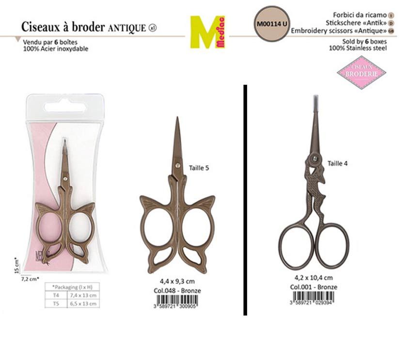 M00114 Antique Embroidery Scissors