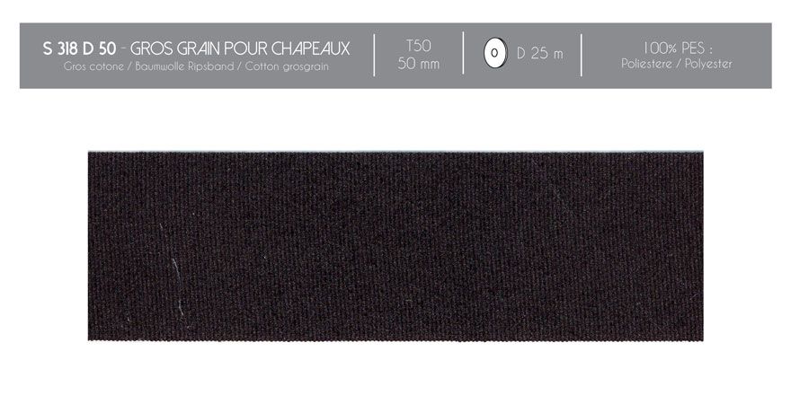 00318 Grosgrain Ribbon, 100% Polyester