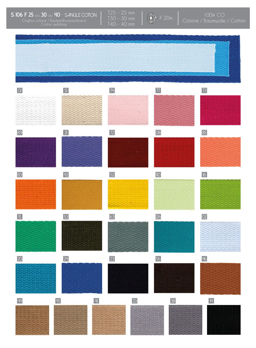 00106 100% Cotton Webbing