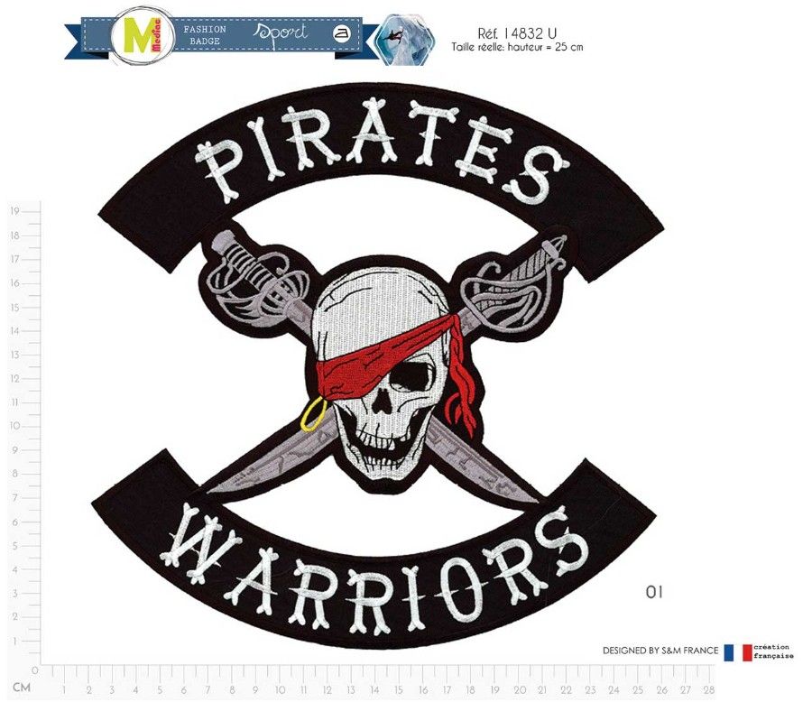 M14832 XL "Pirates Warriors" Appliques