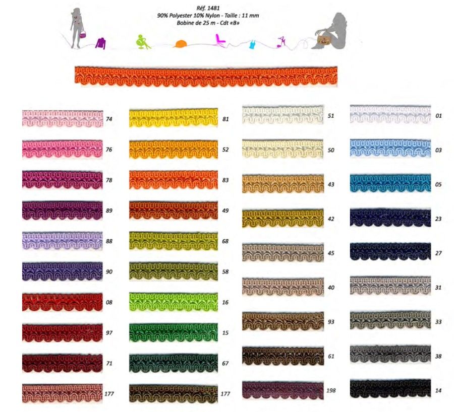 01481 Rayon Braid, 11mm