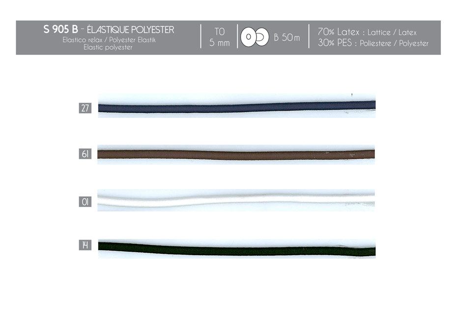 00905 Elastic Cord, 5mm
