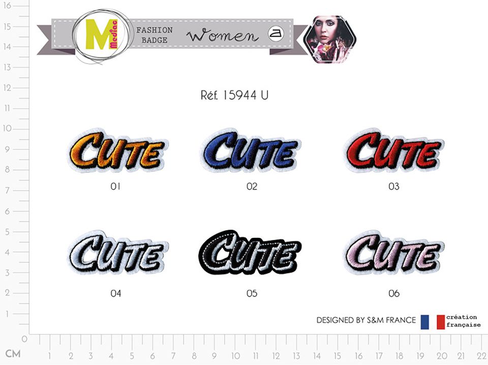 M15944 "Cute" Applique