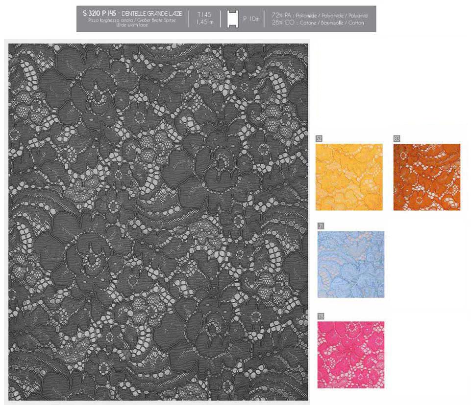 03210 Wide Lace Fabric, 145cm wide (57")